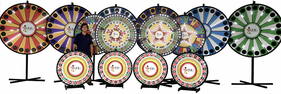 Custom Prize Wheels - Branded Prize Wheel Game - Large Selection Available